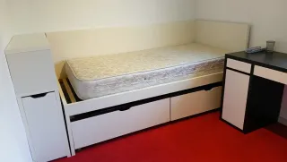 Cama nido IKEA con cajones,cabecero y escritorio