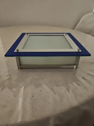 Plafón Cuadrado Azul y espejo