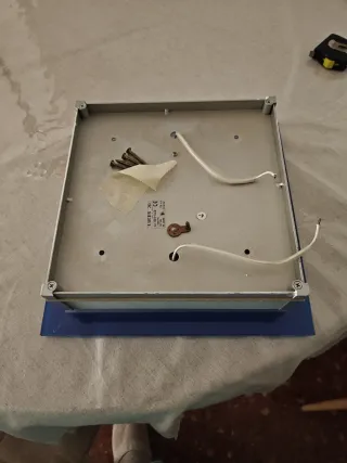 Plafón Cuadrado Azul y espejo