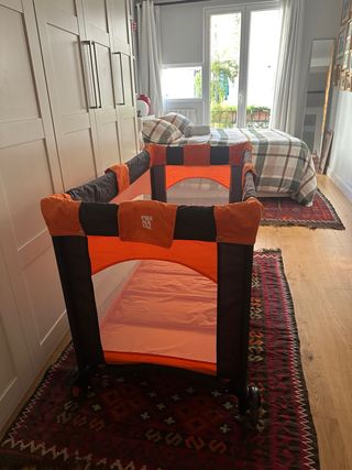 Cuna de viaje Prenatal naranja