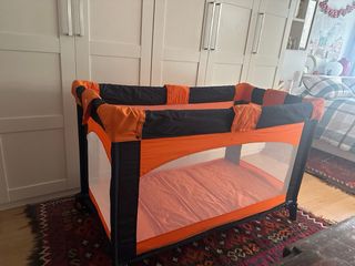 Cuna de viaje Prenatal naranja