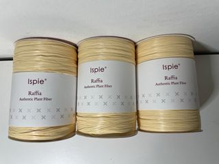 3 rotoli rafia naturale ISPIE Oatmeal