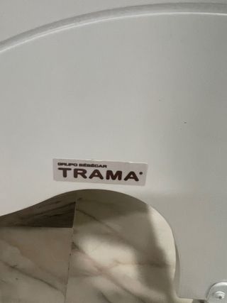 Cuna de bebé blanca con osito mas colchon