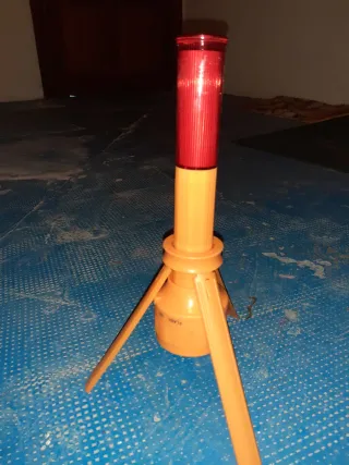 Baliza Linterna Plástico Vintage Sin Usar