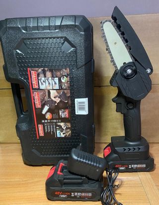 Mini motosega 4 pollici a doppia batteria 48V