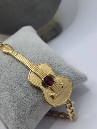 Conjunto collar y pulsera guitarra