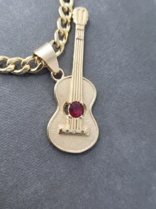 Conjunto collar y pulsera guitarra