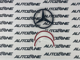 Estrella Mercedes negra para maletero Clase A W177