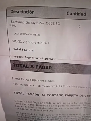 Samsung Galaxy S25+ NAVY Blu Marino