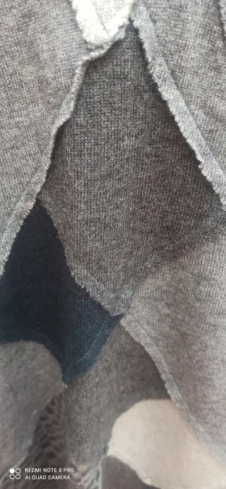 Jersey Desigual Patchwork Gris