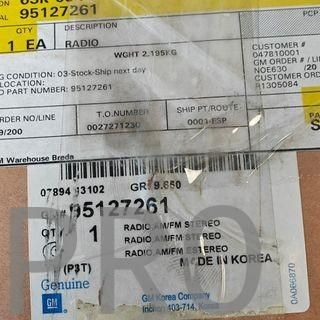 SISTEMA RADIO / CD CHEVROLET AVEO NUEVO 95127261