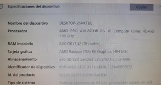 Portátil HP EliteBook 745 G3 Grade A