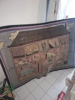 Alfombra infantil con animales granja