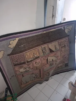 Alfombra infantil con animales granja