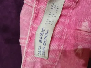 Pantalón vaquero rosa/lila XS