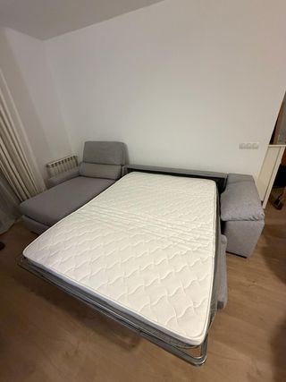 Sofá cama 5 plazas con chaiselongue y arcón Frank