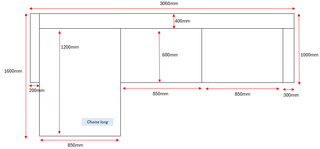 Sofá cama 5 plazas con chaiselongue y arcón Frank