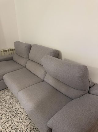 Sofá cama 5 plazas con chaiselongue y arcón Frank