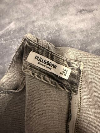 Vestido vaquero gris manga larga