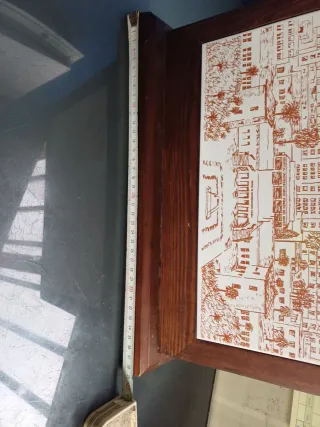 Cuadro Madera Azulejo Hospital