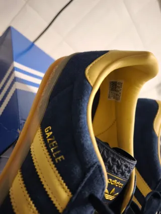 Adidas Gazelle Indoor W Azul/Amarillo Talla 44