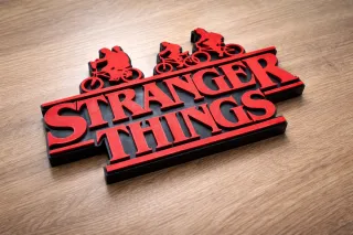 Placa Decorativa Logo Stranger Things