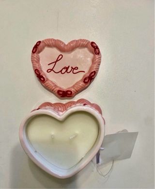 Vela Corazón Love Fresa y Vainilla