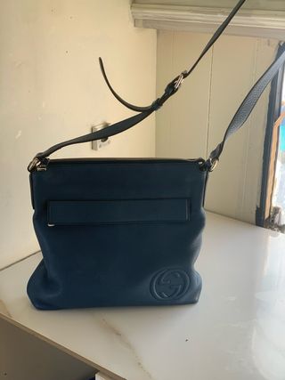 Bolso bandolera Gucci Soho azul