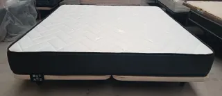 180X200 | COLCHON VISCO + BASE TAPIZADA FLEX