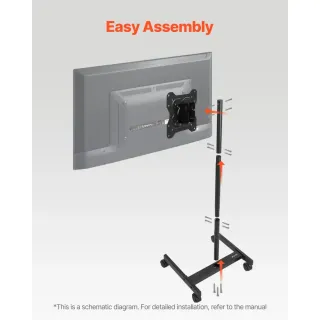 Soporte TV VEVOR con Ruedas