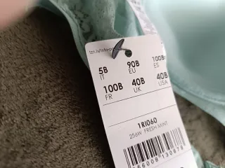 Sujetador Tezenis encaje verde sin estrenar con ar