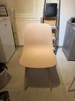 Lote 2 Sillas Ikea Beige resina