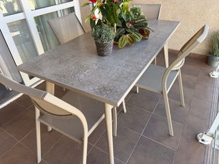 Mesa y 4 Sillas Terraza