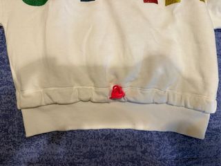 Felpa Benetton bambina tg 7-8 anni bianca