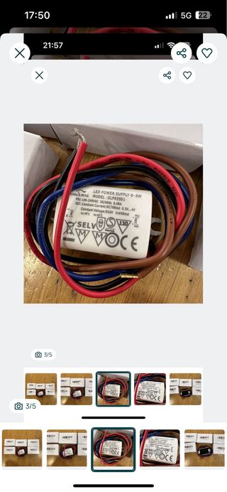 Transformador LED Eagle Rise SLPO3SS1 3W