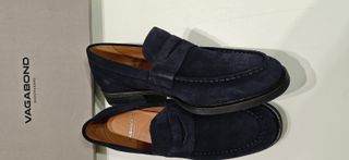 Zapatos Vagabond Ante Azul Marino Talla 40