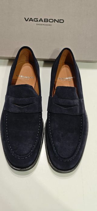 Zapatos Vagabond Ante Azul Marino Talla 40