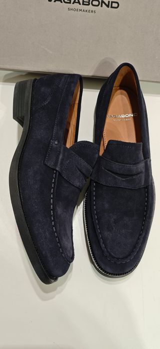 Zapatos Vagabond Ante Azul Marino Talla 40