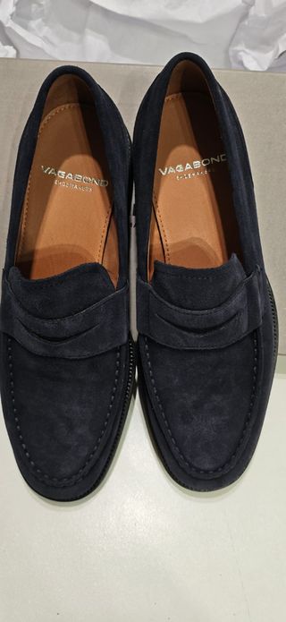 Zapatos Vagabond Ante Azul Marino Talla 40