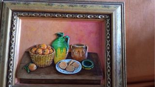 Colección cuadritos bodegones pintados a mano