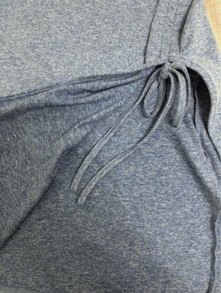 Gonna Shein blu con spacco. Tg S.