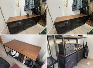 Conjunto Muebles Salón Industrial,