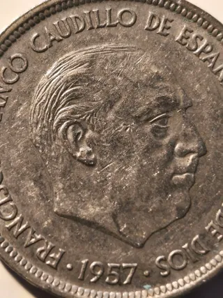 Moneda 50 Pesetas 1957.