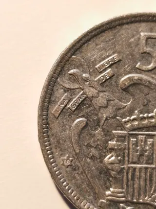 Moneda 50 Pesetas 1957.