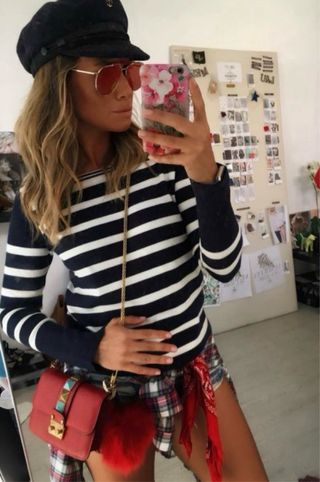 Jersey rayas azul y blanco