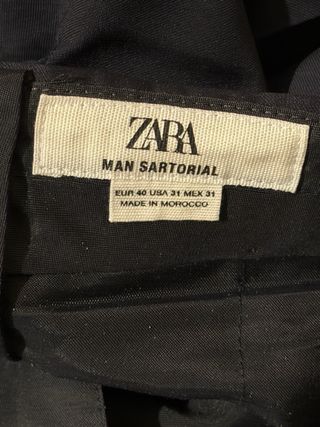 Zara Giacca Uomo 100% Lana Blu