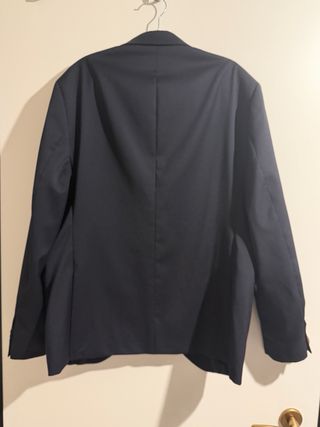 Zara Giacca Uomo 100% Lana Blu