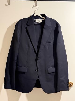 Zara Giacca Uomo 100% Lana Blu