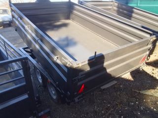 Remolque basculante 2 ejes para coche