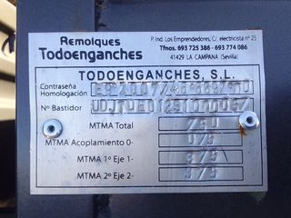 Remolque basculante 2 ejes para coche